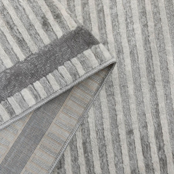 Турецкий прямоугольный ковёр  22115D Ivory/Grey