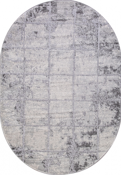 Турецкий овальный ковёр 1301A COKEN D.GREY / K.GREY