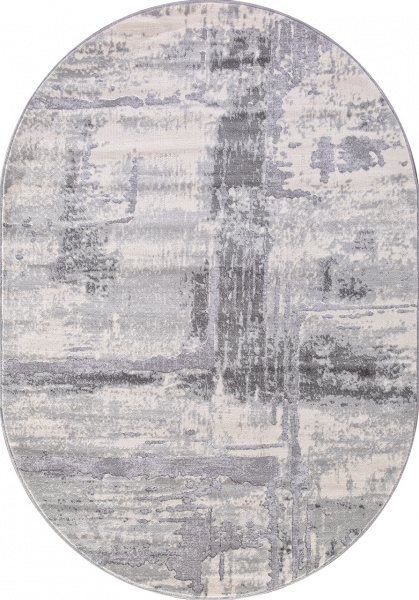 Турецкий овальный ковёр 1370A COKEN D.GREY / K.GREY