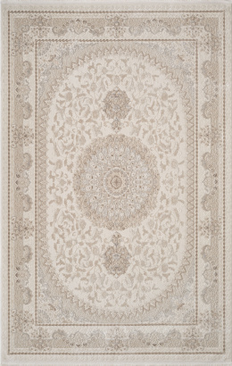 Турецкий прямоугольный ковёр 27381A BEIGE / D.BEIGE