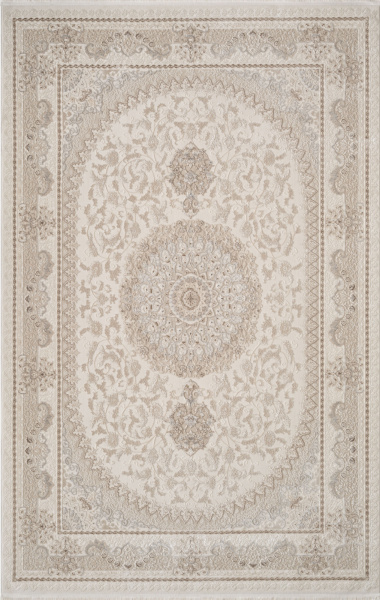 Турецкий прямоугольный ковёр 27381A BEIGE / D.BEIGE