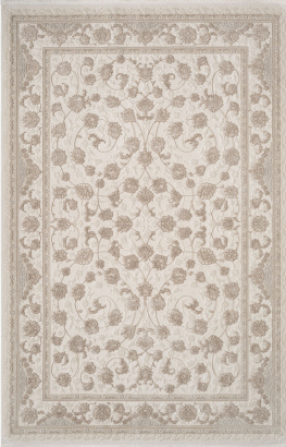 Турецкий прямоугольный ковёр 27386A BEIGE / D.BEIGE