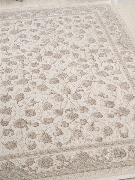 Турецкий прямоугольный ковёр 27386A BEIGE / D.BEIGE