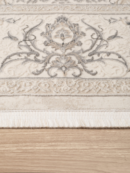 Турецкий прямоугольный ковёр 27387B BEIGE / GRAY