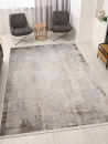 Турецкий прямоугольный ковёр 27399B GRAY / BEIGE