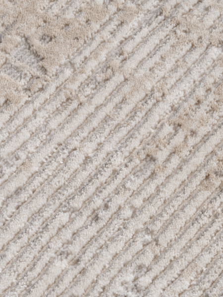 Турецкий прямоугольный ковёр 27399B GRAY / BEIGE