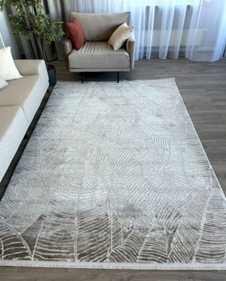 Турецкий прямоугольный ковёр NP 425 CREAM VIZON