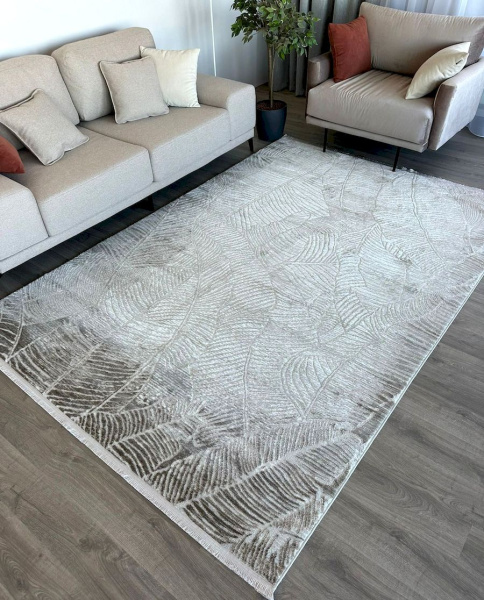 Турецкий прямоугольный ковёр NP 425 CREAM VIZON