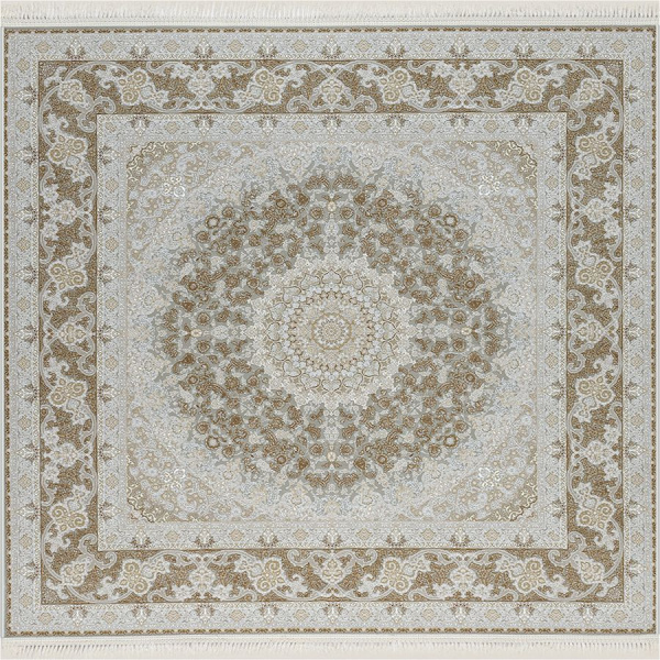 Иранский квадратный ковёр G124 CREAM