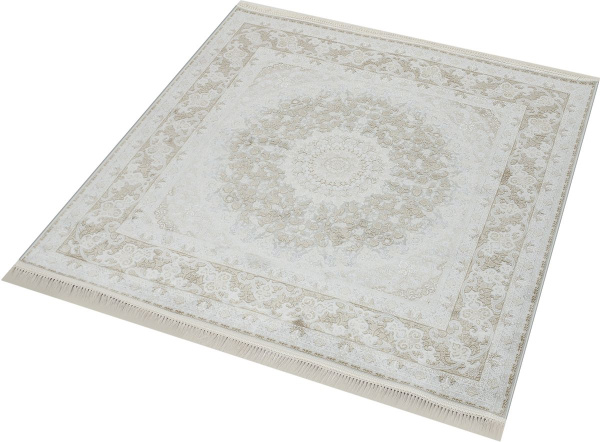 Иранский квадратный ковёр G124 CREAM