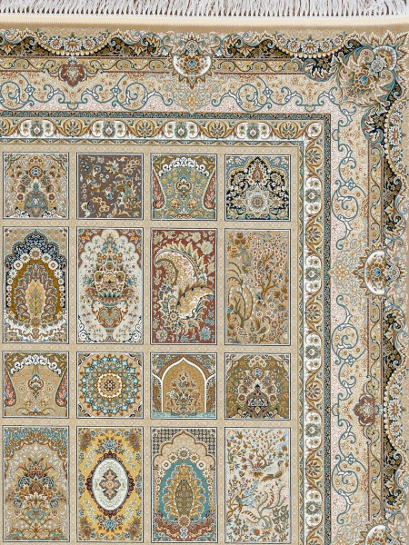 Иранский прямоугольный ковёр G139 BEIGE