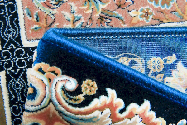 Иранский прямоугольный ковёр G139 D.BLUE