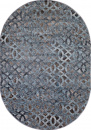 Молдавский овальный ковёр D563 BEIGE-BLUE