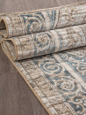 Бельгийский прямоугольный ковёр D593 BEIGE-BLUE