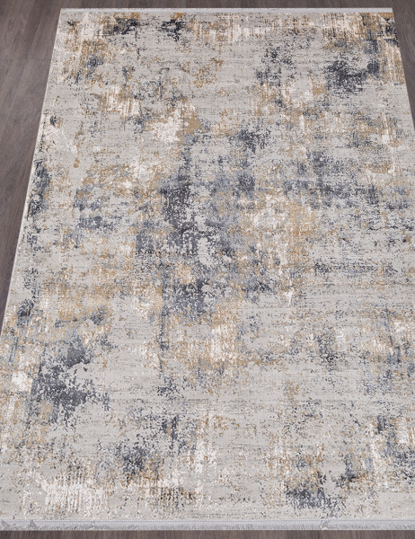 Турецкий прямоугольный ковёр B223A ANTHRACITE / BEIGE