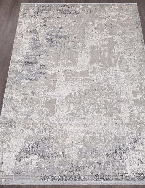 Турецкий прямоугольный ковёр B438A CREAM / ANTHRACITE