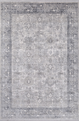 Турецкий прямоугольный ковёр B647A CREAM / ANTHRACITE