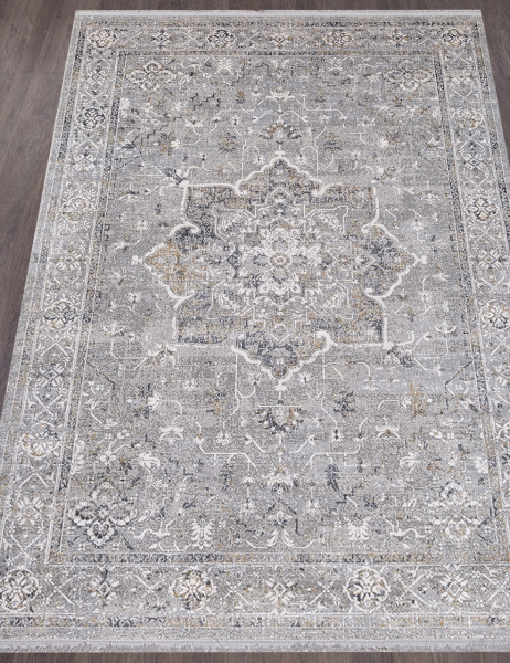 Турецкий прямоугольный ковёр C800A GRAY / D.GRAY