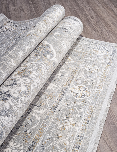 Турецкий прямоугольный ковёр C800A GRAY / D.GRAY