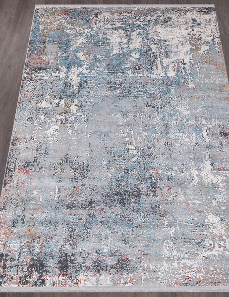 Турецкий прямоугольный ковёр K405B L.GRAY / BLUE