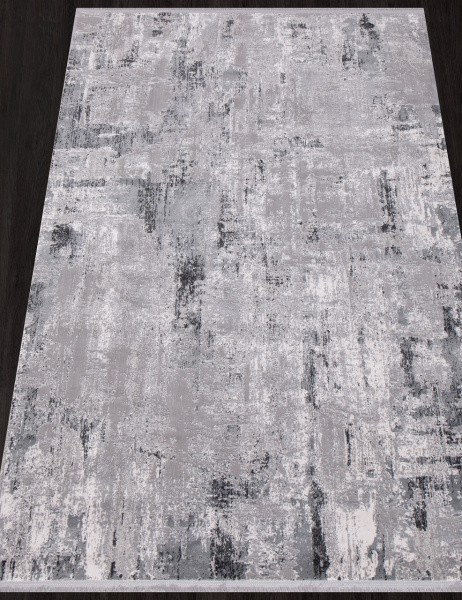 Турецкий прямоугольный ковёр P643A GRAY / CREAM