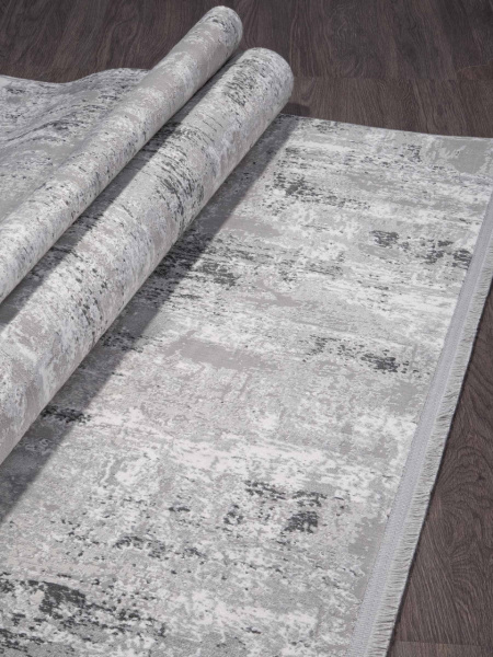 Турецкий прямоугольный ковёр P643A GRAY / CREAM