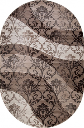 Российский овальный ковёр d268 BEIGE