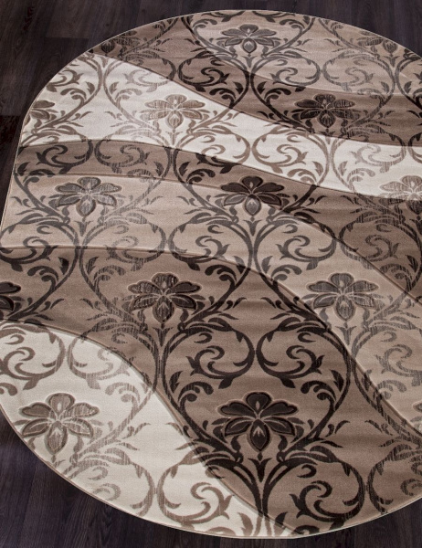 Российский овальный ковёр d268 BEIGE