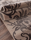 Российский овальный ковёр d268 BEIGE