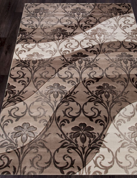 Российский прямоугольный ковёр d268 BEIGE