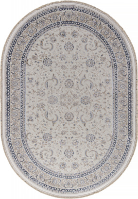 Турецкий овальный ковёр 35848Z CREAM / CREAM