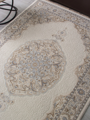 Турецкий прямоугольный ковёр 35987A CREAM / CREAM