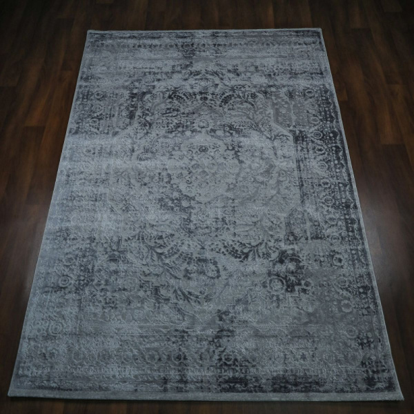 Турецкий прямоугольный ковёр  6042B L.Gray/D.Grey