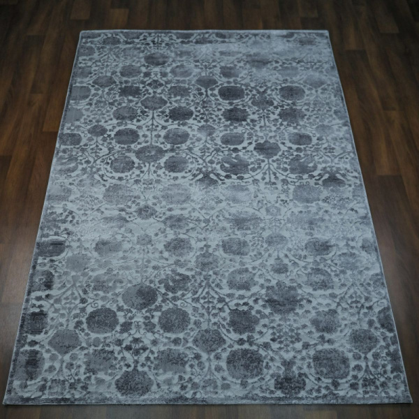 Турецкий прямоугольный ковёр  6352A L.Gray/D.Grey