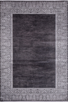 Турецкий прямоугольный ковёр 20968B D.GREY / L.GREY
