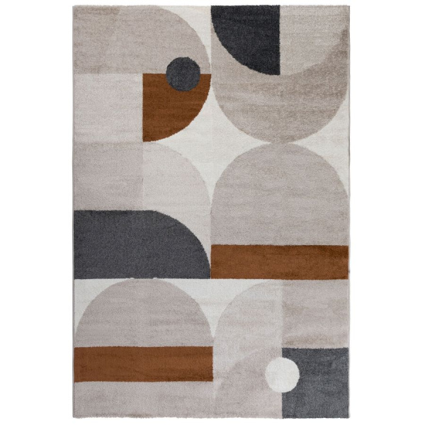 Турецкий прямоугольный ковёр  H9041 BEIGE/CIKOLATA