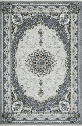 Турецкий прямоугольный ковёр O1463 096 GREY