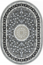 Турецкий овальный ковёр O1467 090 BLACK