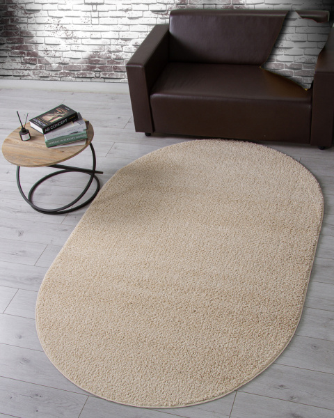 Российский овальный ковёр t600 LIGHT BEIGE