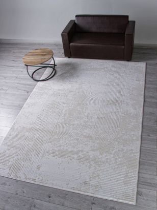 Российский прямоугольный ковёр F537 CREAM-BEIGE