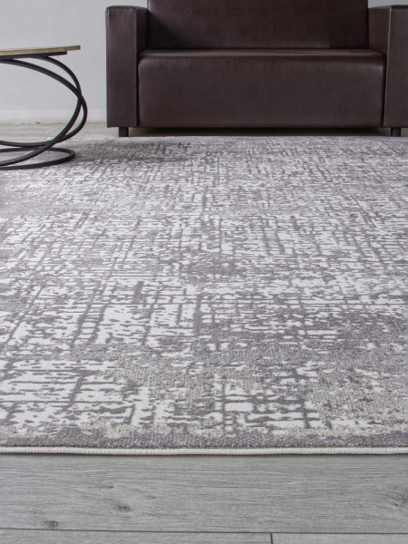 Российский прямоугольный ковёр F539 GRAY