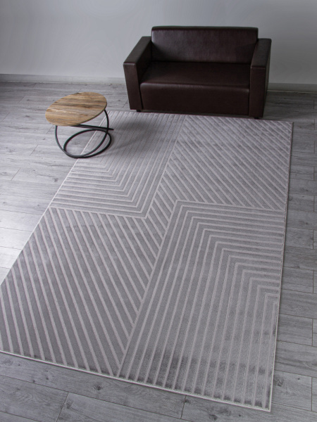 Российский прямоугольный ковёр F540 GRAY