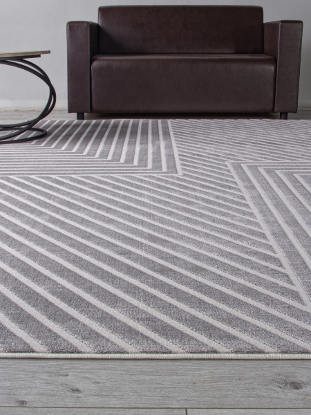 Российский прямоугольный ковёр F540 GRAY