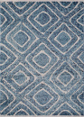 Турецкий прямоугольный ковёр D856 BLUE