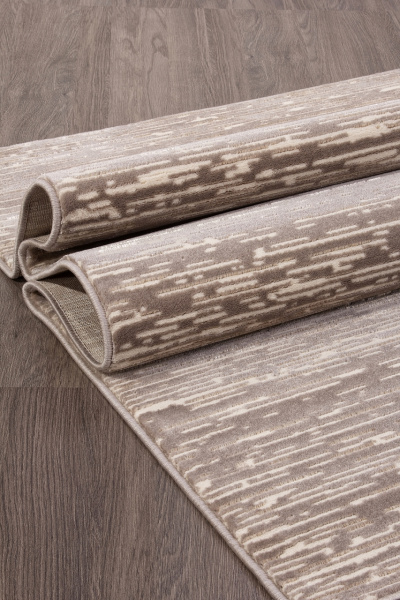 Турецкий прямоугольный ковёр F011 BEIGE
