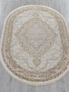 Турецкий овальный ковёр 27226 BEIGE / BEIGE
