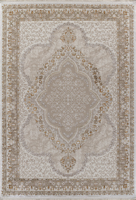 Турецкий прямоугольный ковёр 27226 BEIGE / BEIGE