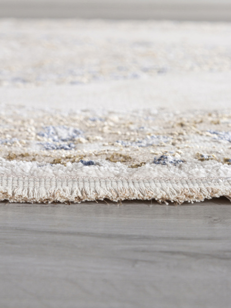 Турецкий овальный ковёр 27226 BEIGE / BLUE