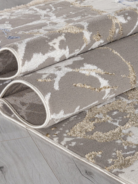 Турецкий прямоугольный ковёр 27231 GRY / BLUE