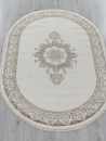 Турецкий овальный ковёр 27236A CREAM / NAVY